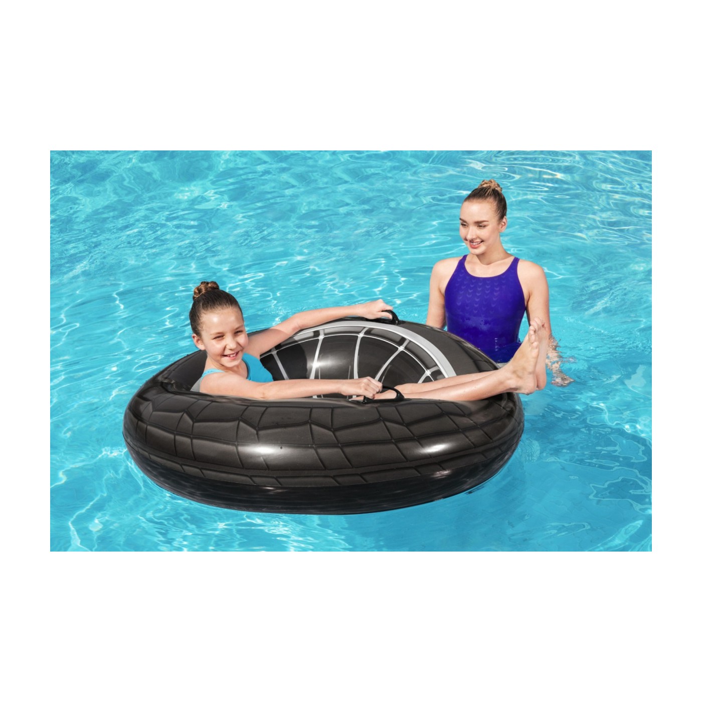Nafukovací plavecké kolo BESTWAY Tire 119cm Vinyl + rukojeti