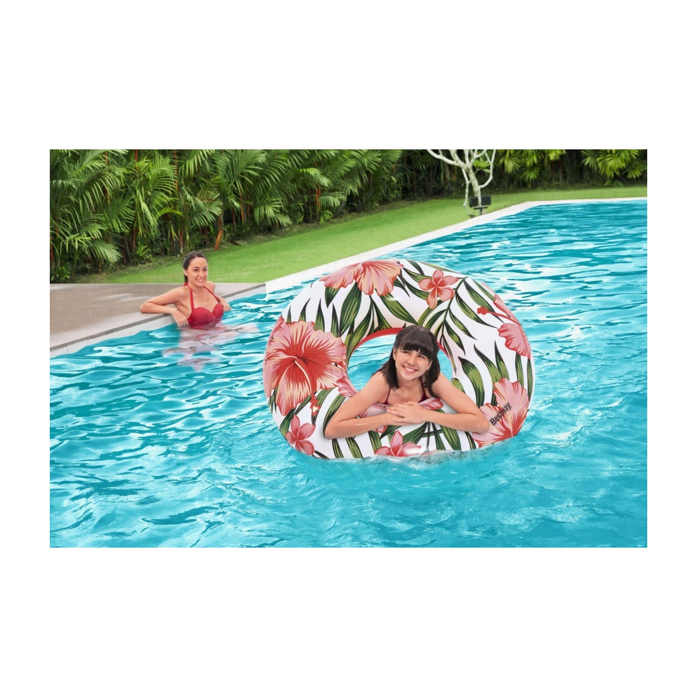 Kolo TROPICAL PALMS Palmové listy Bílé BESTWAY