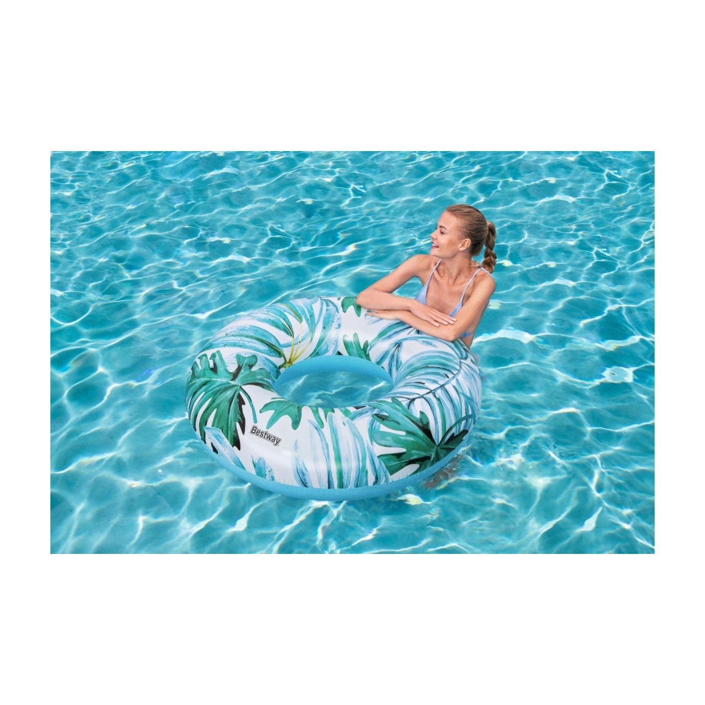 BESTWAY TROPICAL PALMS Wheel Fox Palmové listy modré