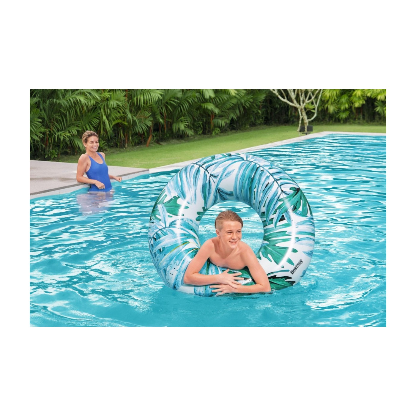BESTWAY TROPICAL PALMS Wheel Fox Palmové listy modré