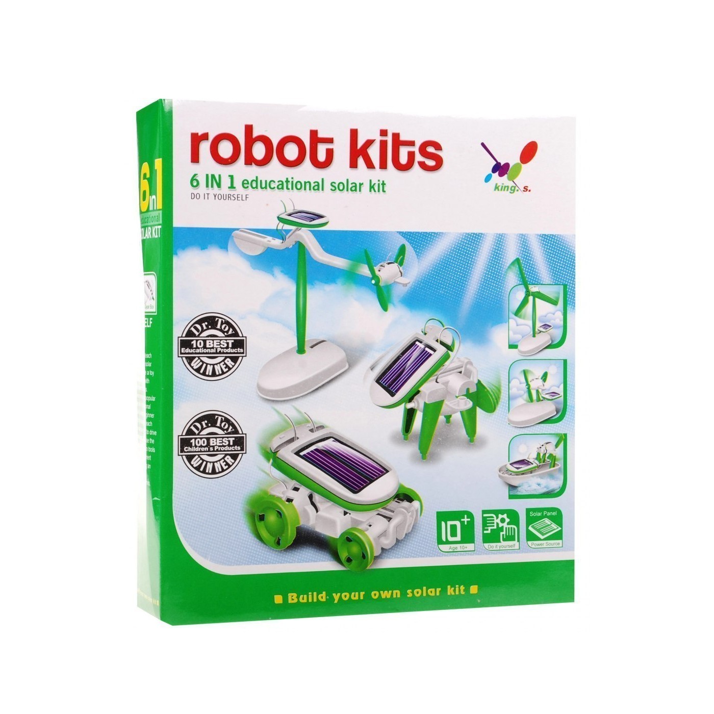Kreativní solární robot KITS 6w1 (XB490)
