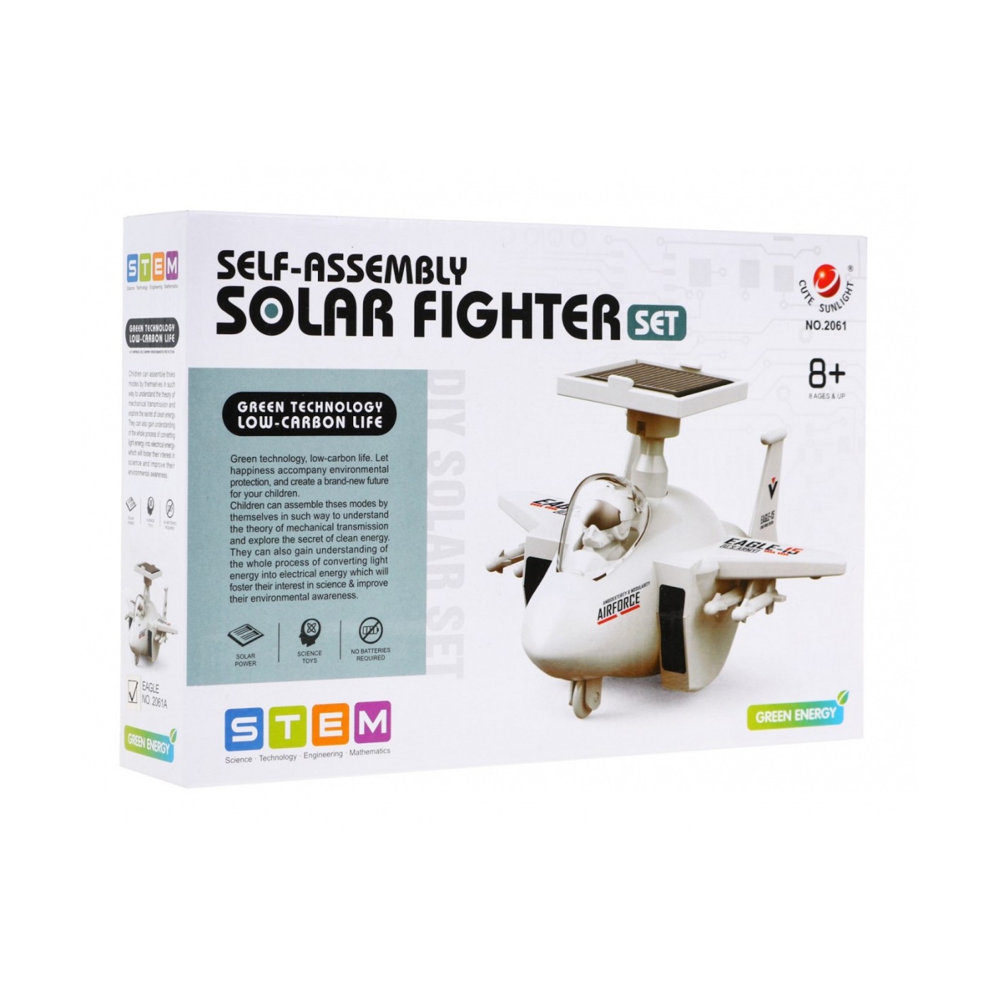 Solární robot Lov pro děti 8+ skládací hračka pro kutily + motor + solární panel