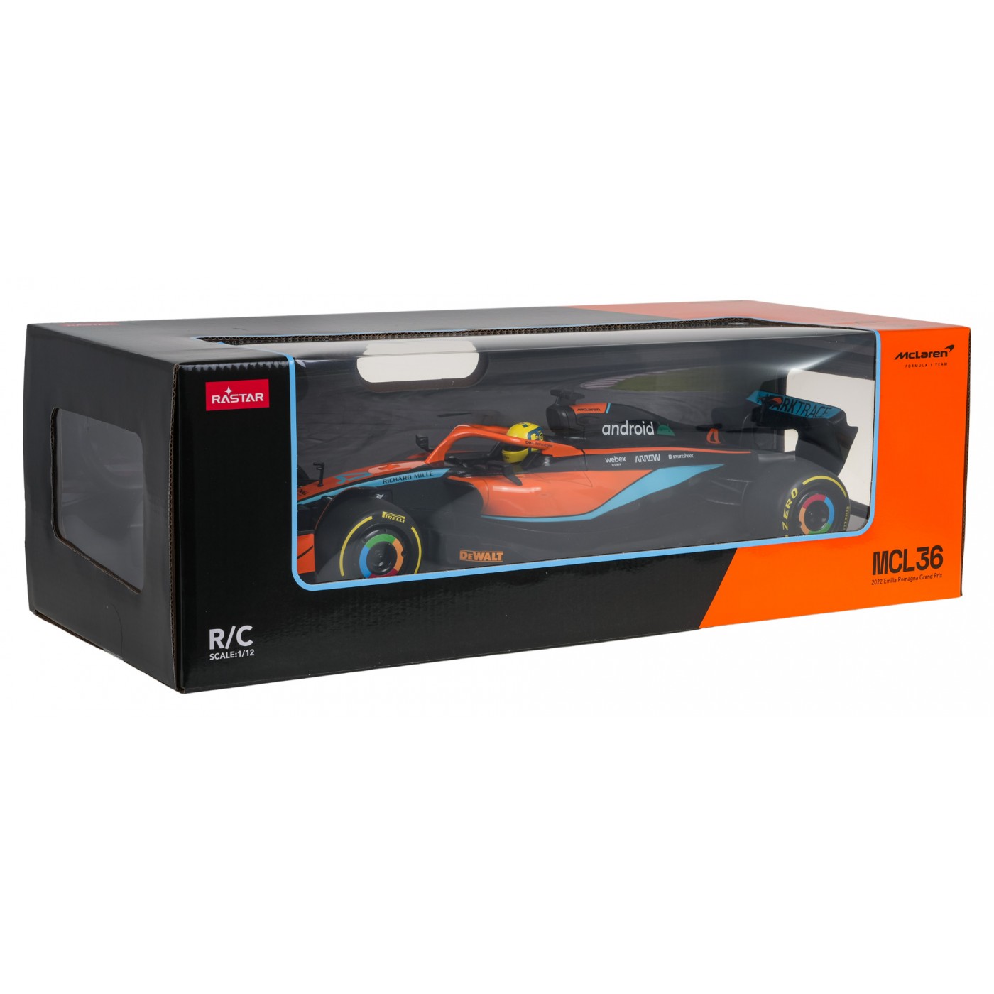 Závodní vůz R/C 1:12 McLaren F1 MCL36 Orange RASTAR