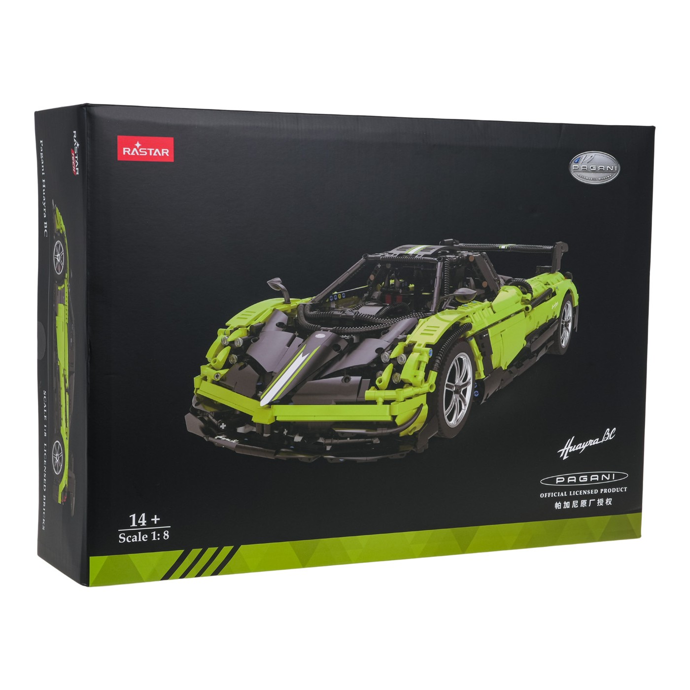 Auto 1:8 Pagani Huayra BC Blocks Green RASTAR