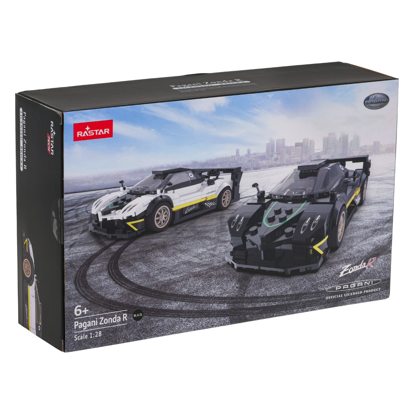 Auto 1:28 Pagani Zonda R Blocks Black RASTAR