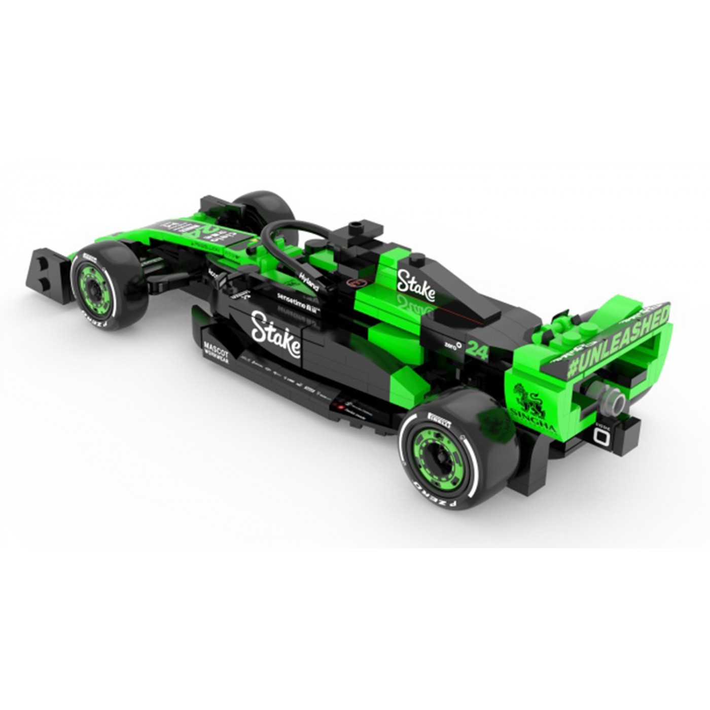 Bolide 1:24 Sázka F1 Team KICK Sauber C44 Cihly Zelená RASTAR