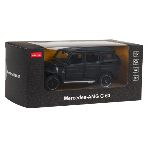 Kovové auto 1/32 Mercedes-Benz AMG G63 se zvukem Black RASTAR