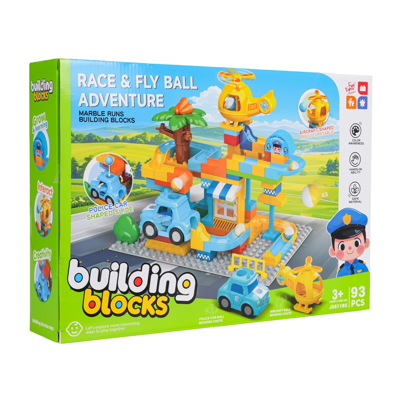 Policejní stanice Big Bricks Set 93 ks.