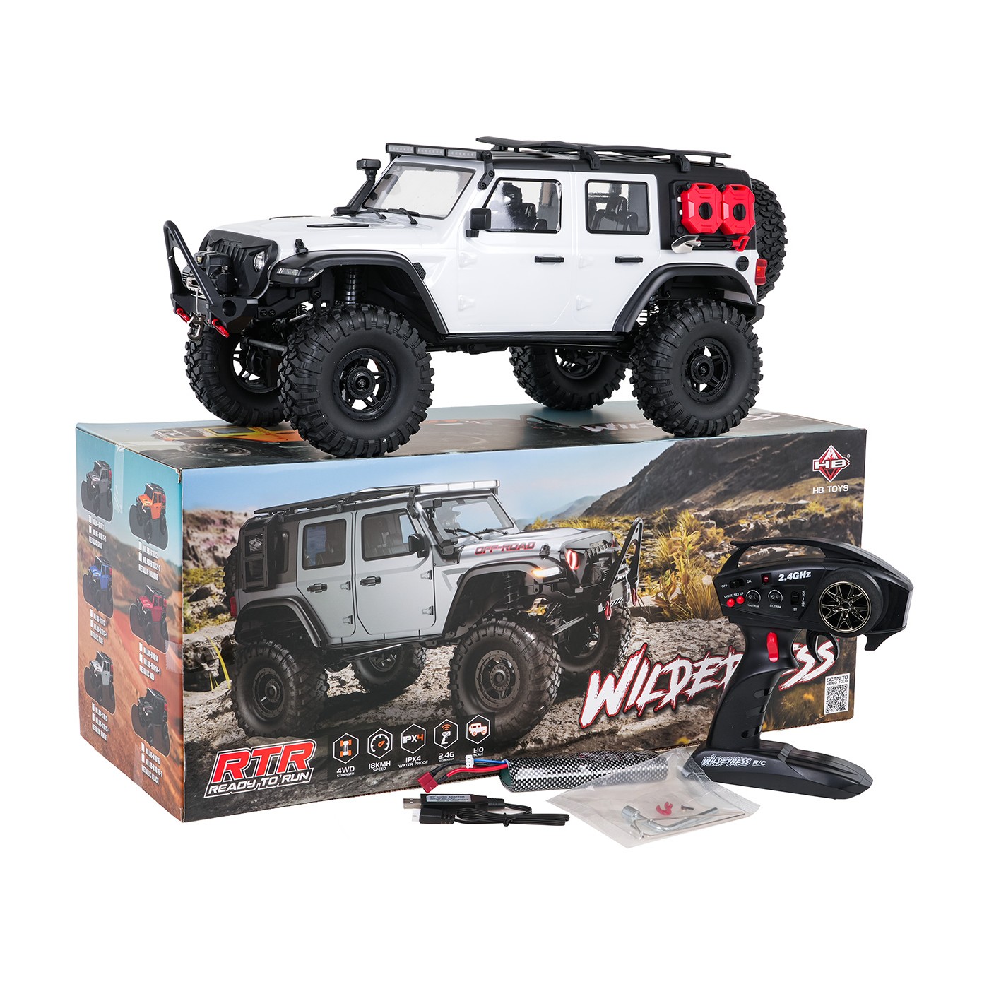 Auto R/C WILDERNESS RTR 1:10 Bílá