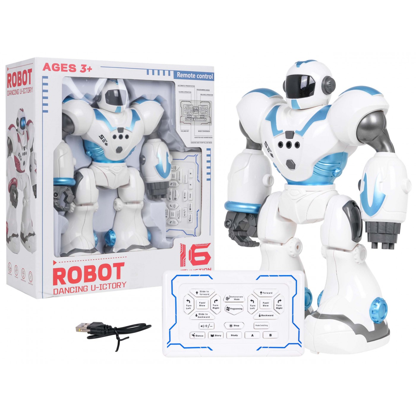 U-ICTORY Multifunkční robot modrý