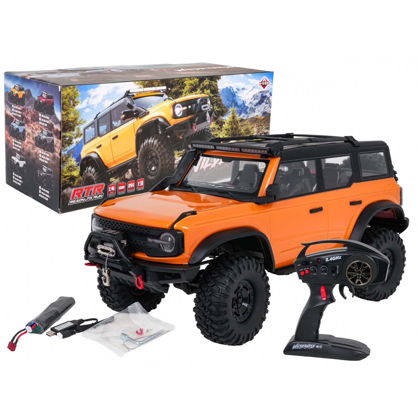 Car R/C WILDERNESS 1:10 Pomerančový