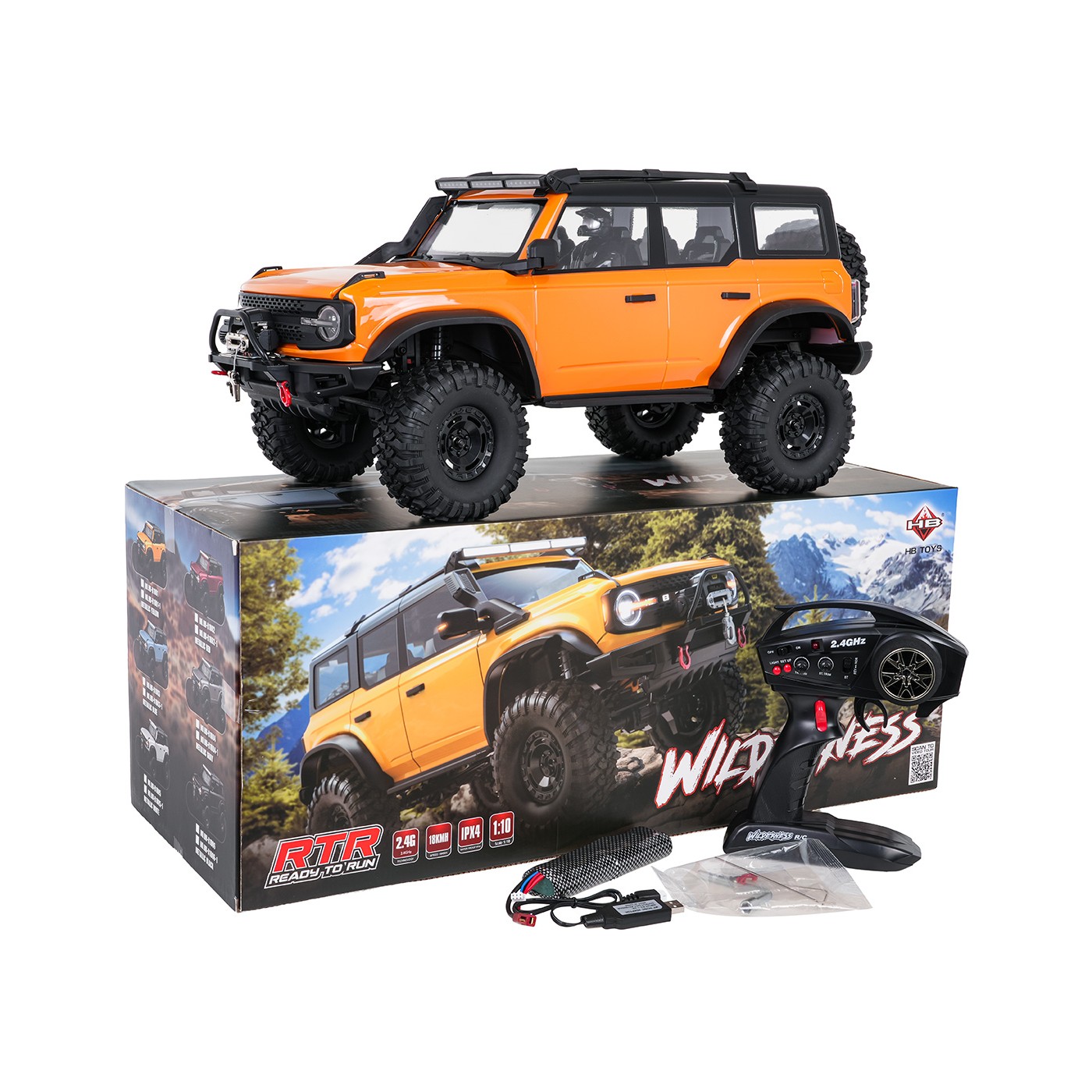 Car R/C WILDERNESS 1:10 Pomerančový