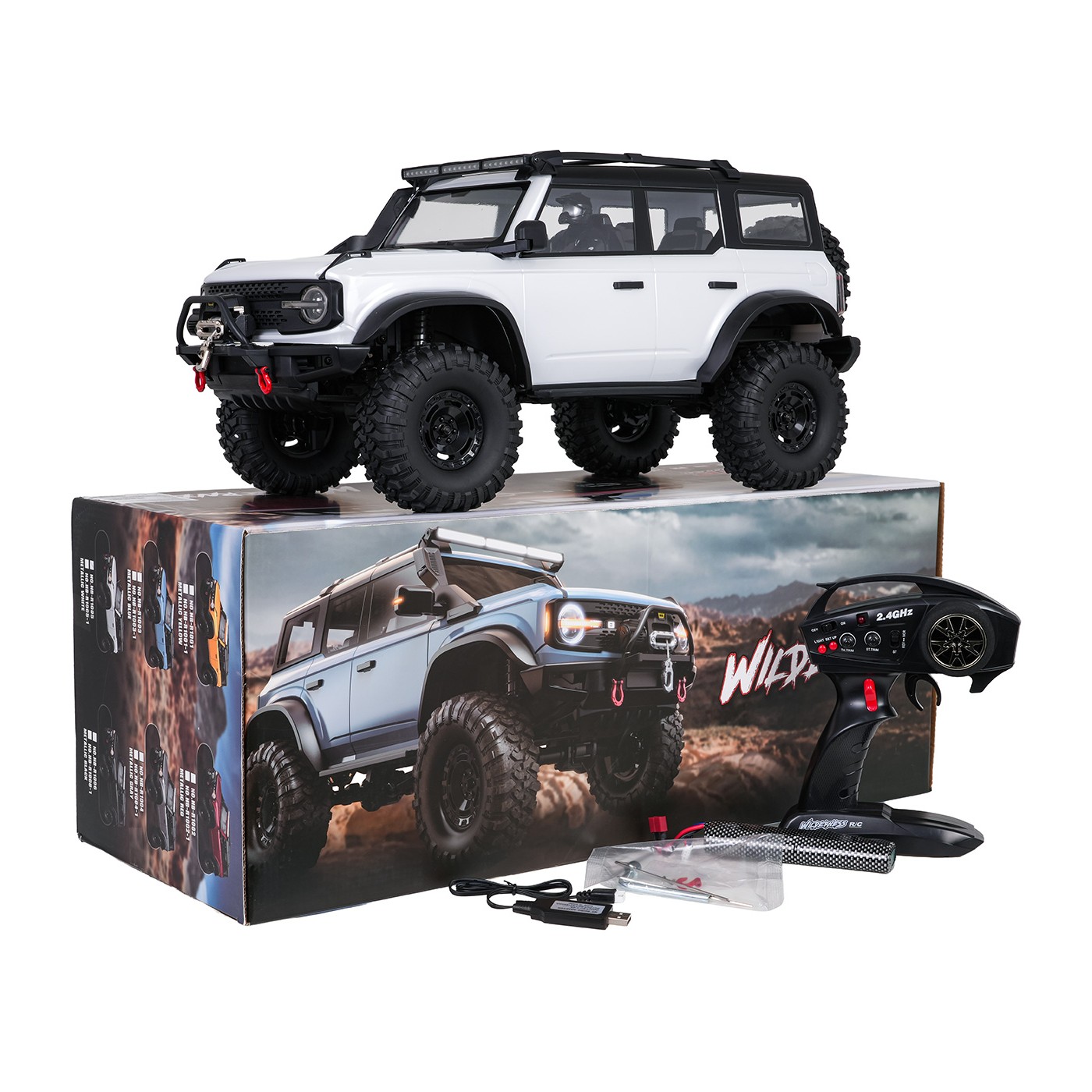 Auto R/C WILDERNESS 1:10 Bílá