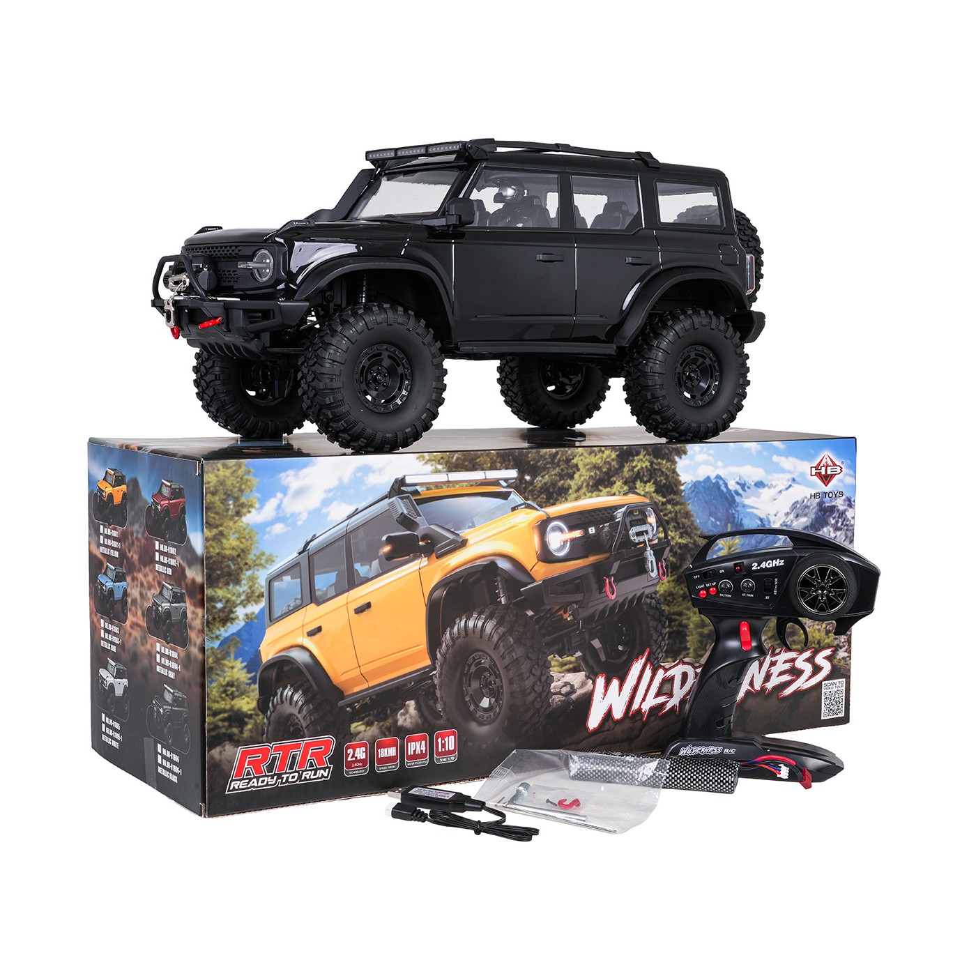 Auto R/C WILDERNESS 1:10 Black
