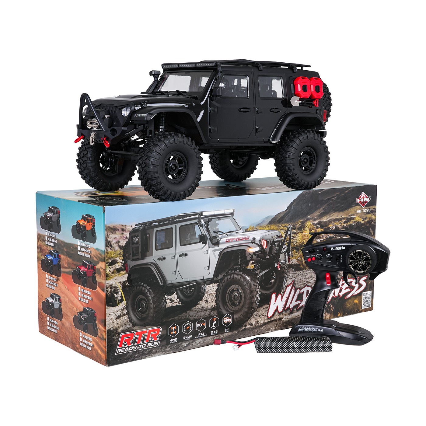 Auto R/C WILDERNESS RTR 1:10 Black