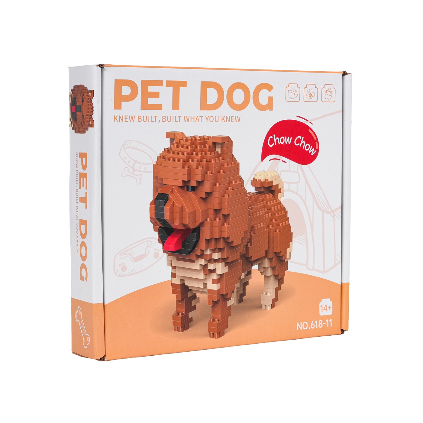 800dílná sada stavebnic Chow Chow
