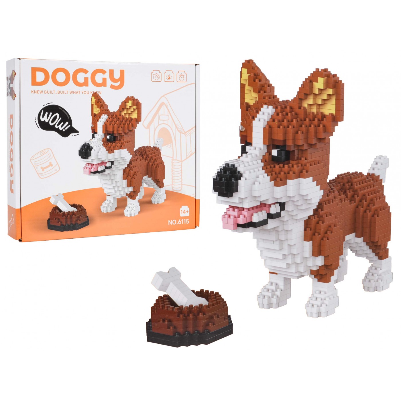 1200 dílná sada stavebnic Welsh Corgi