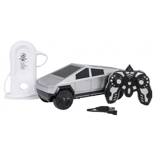 R/C Auto TRACK Stříbrná + nabíjecí stanice