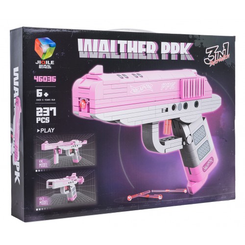Sada stavebních bloků Pink Gun 237ks.