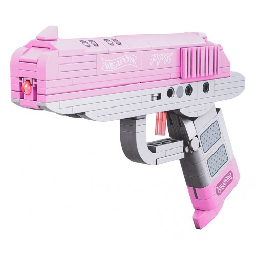 Sada stavebních bloků Pink Gun 237ks.