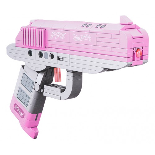Sada stavebních bloků Pink Gun 237ks.