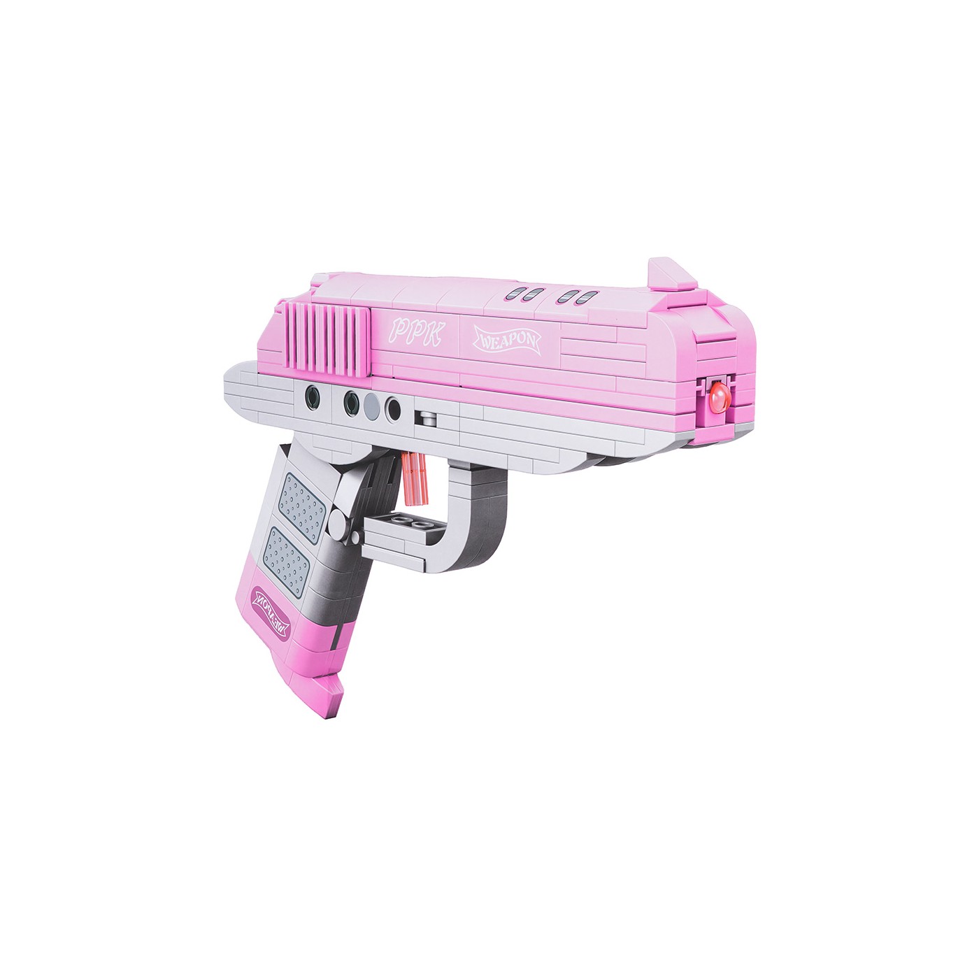 Sada stavebních bloků Pink Gun 237ks.