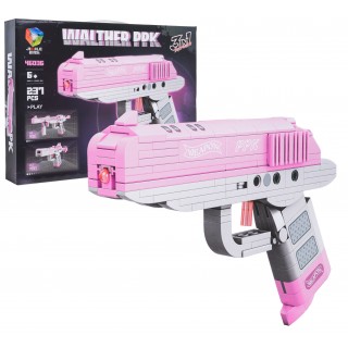 Sada stavebních bloků Pink Gun 237ks.
