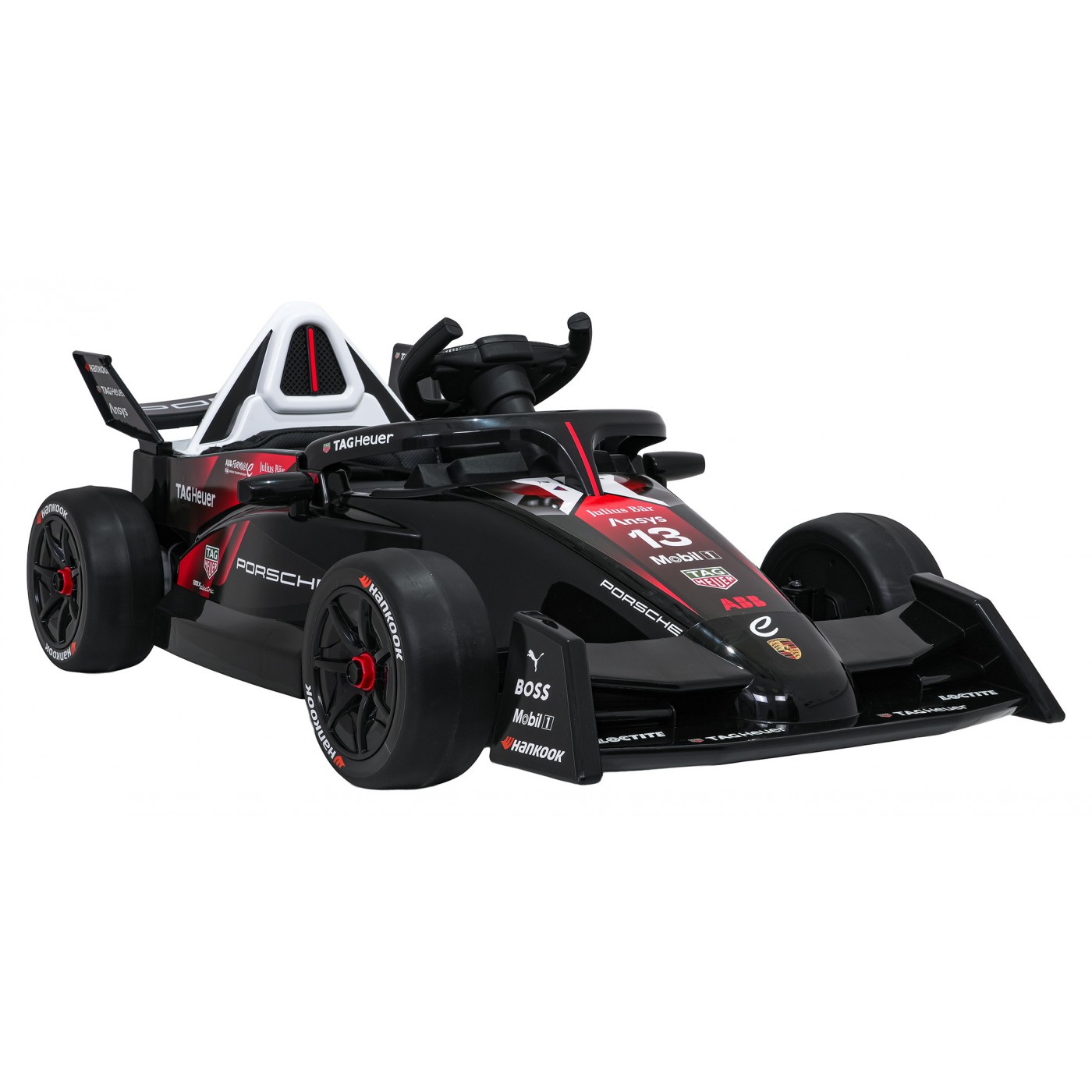 Vozidlo Formule E Porsche Červená
