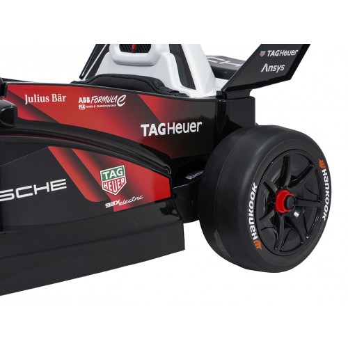 Vozidlo Formule E Porsche Červená