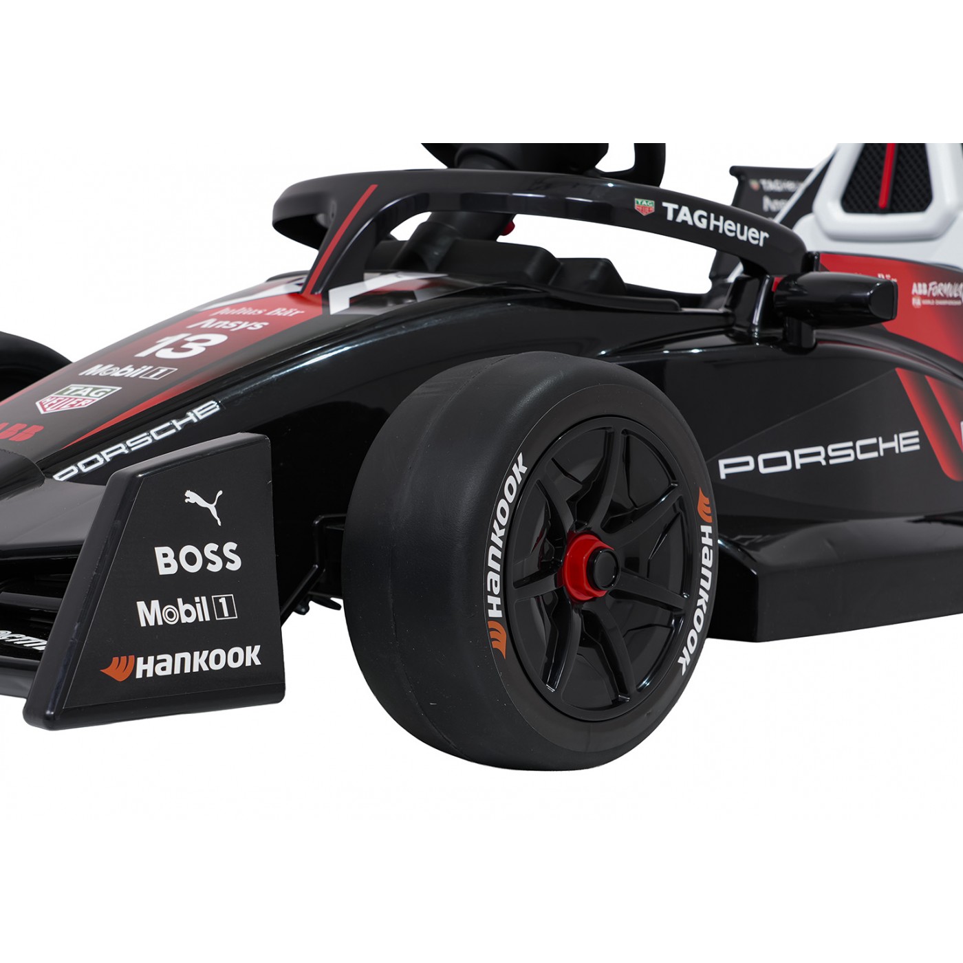 Vozidlo Formule E Porsche Červená