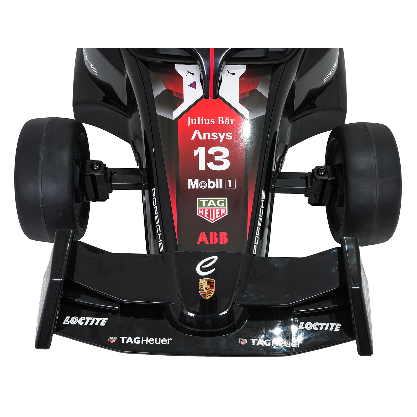 Vozidlo Formule E Porsche Červená