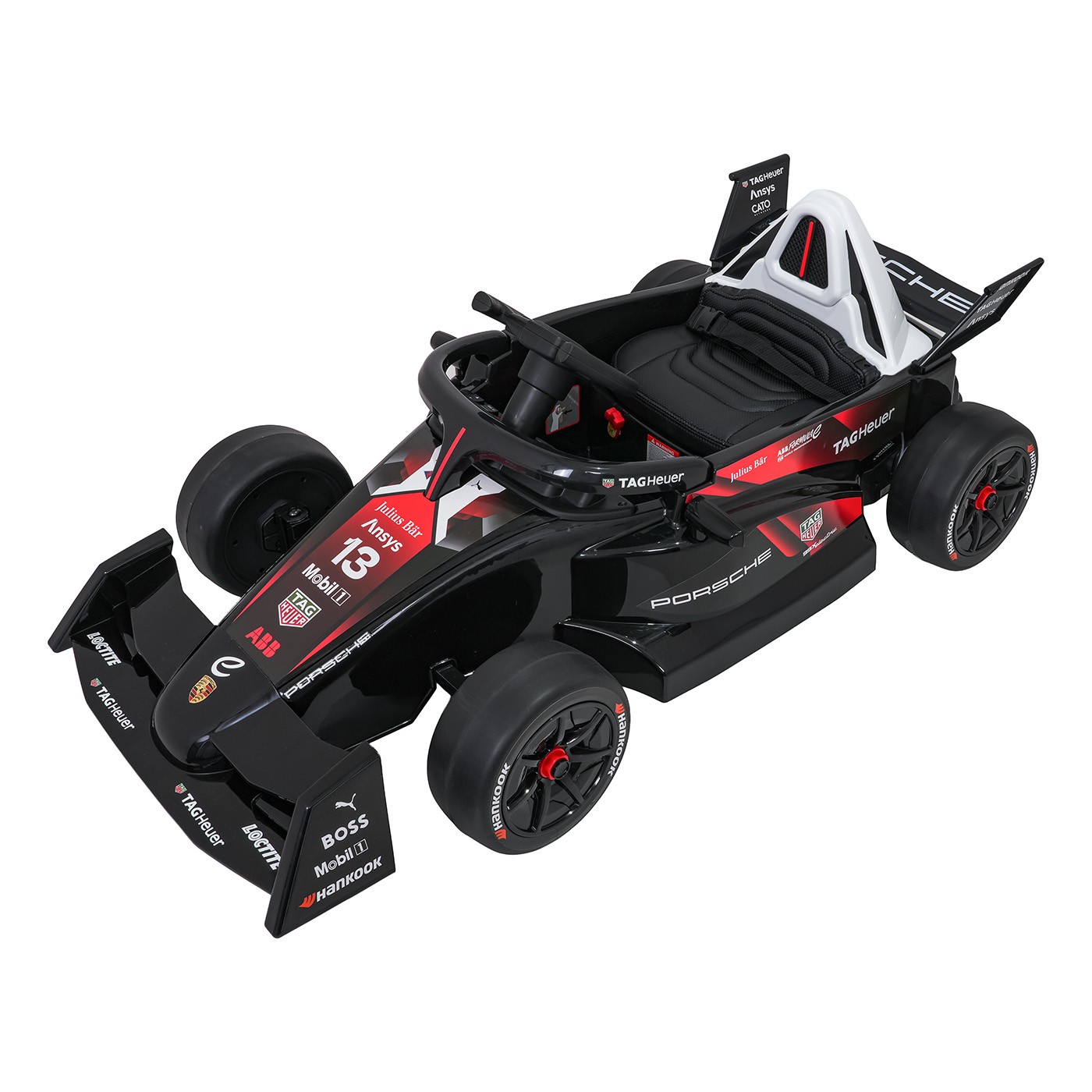 Vozidlo Formule E Porsche Červená