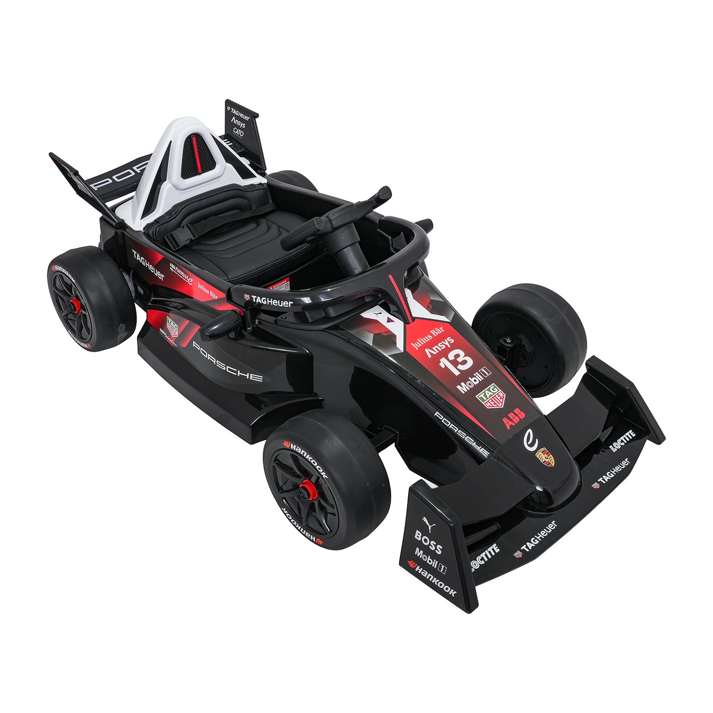 Vozidlo Formule E Porsche Červená