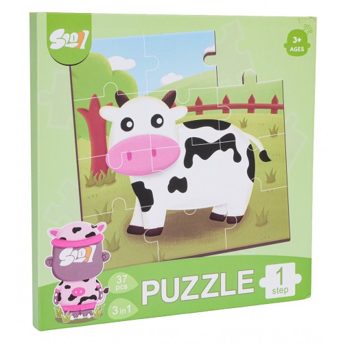 Magnetické puzzle Zvířátka + kniha