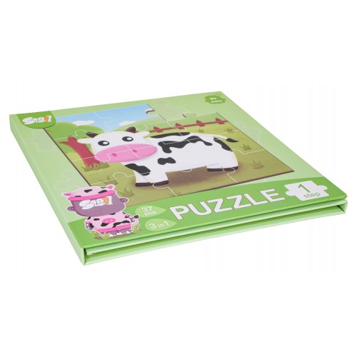 Magnetické puzzle Zvířátka + kniha