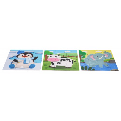 Magnetické puzzle Zvířátka + kniha