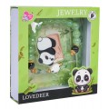 Sada šperků s náramkem panda zelený