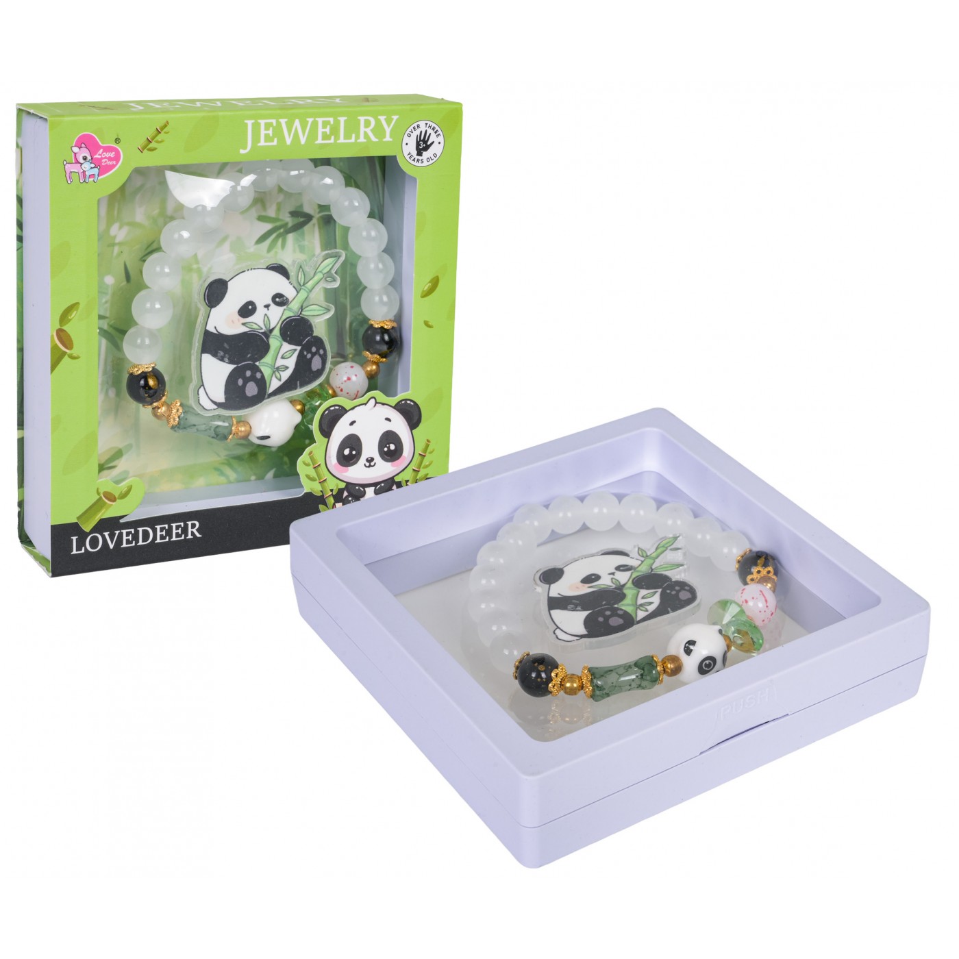 Sada šperků s náramkem Panda White