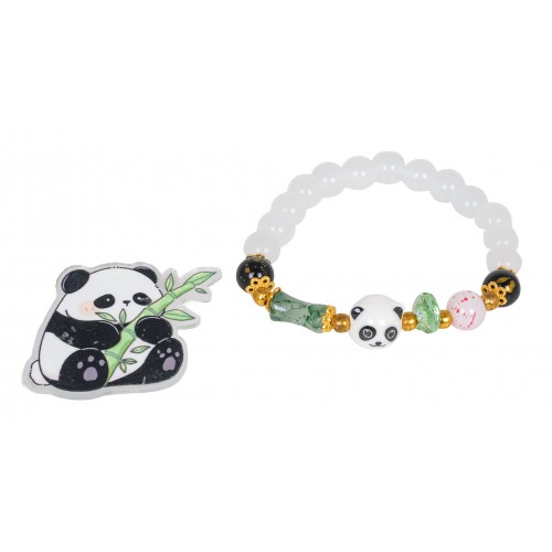 Sada šperků s náramkem Panda White