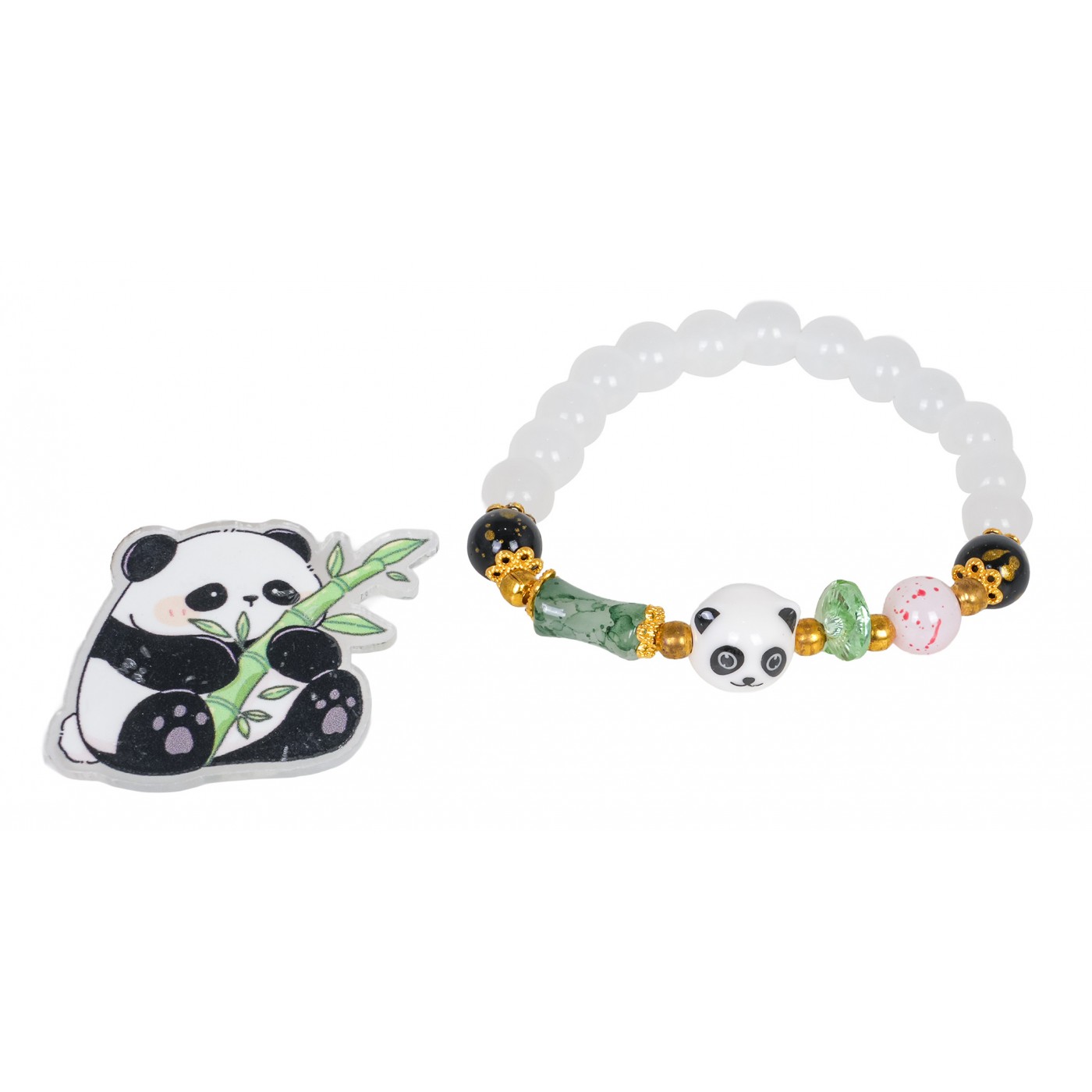 Sada šperků s náramkem Panda White