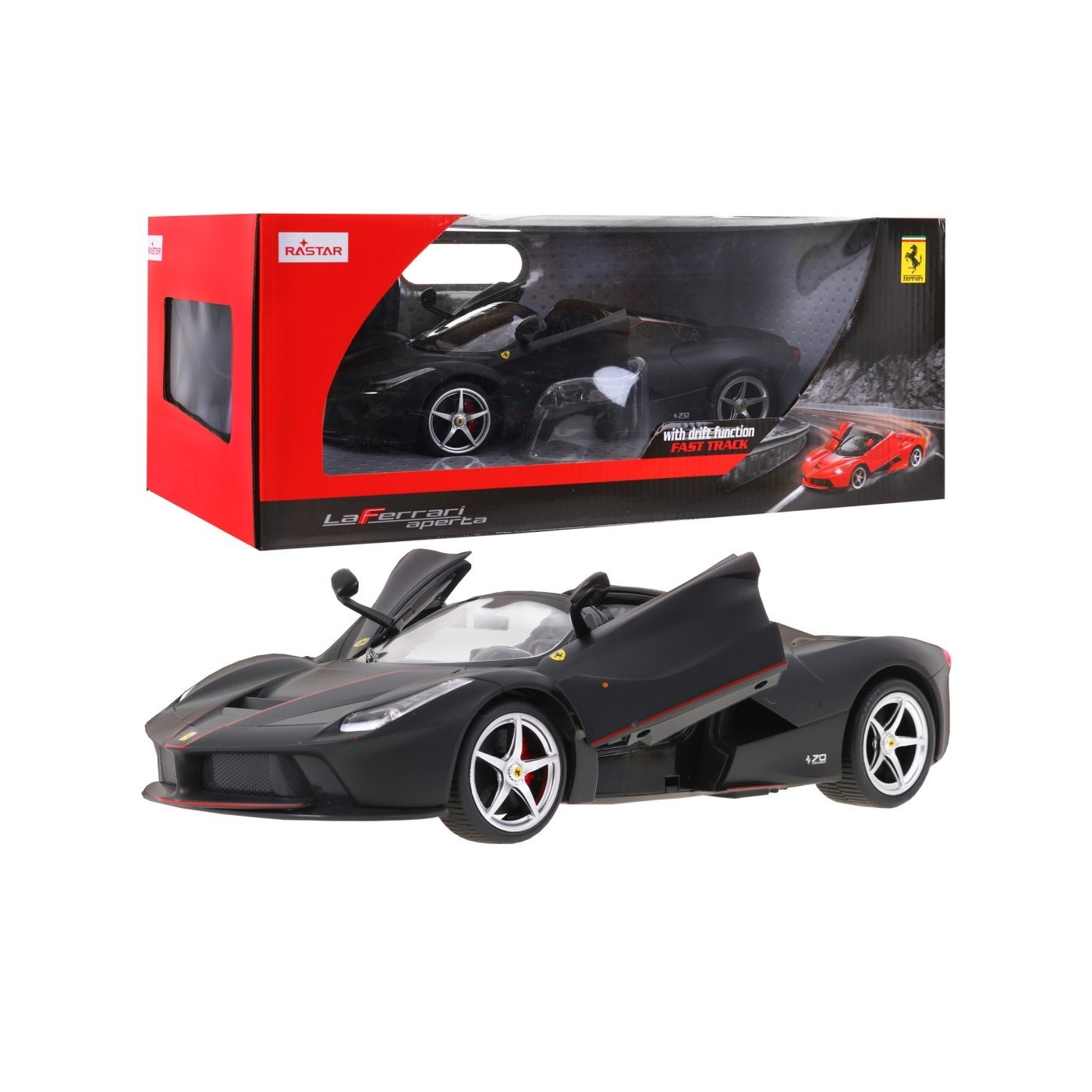 Ferrari LaFerrari Aperta černá RASTAR model 1:14 Dálkové ovládání auta + 2,4 GHz dálkové ovládání