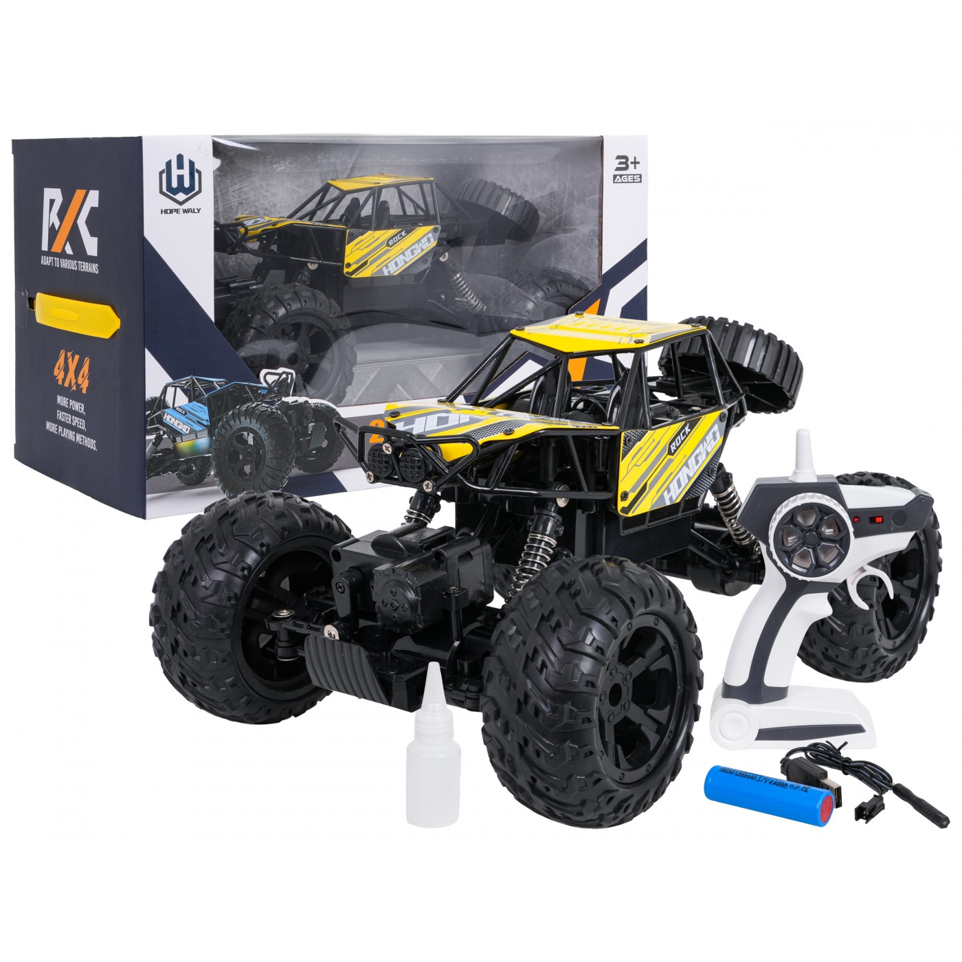 R/C Crawler ROCK Žlutá 1:14