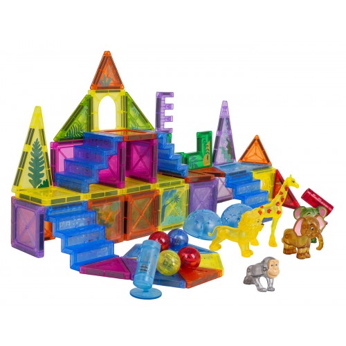 Sada 3D magnetických bloků ZOO, 64 dílků.