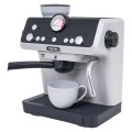 Kávovar šedý se světelnou a zvukovou funkcí