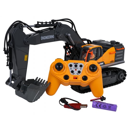 R/C bagr s kovovou lopatou a funkcí kouře