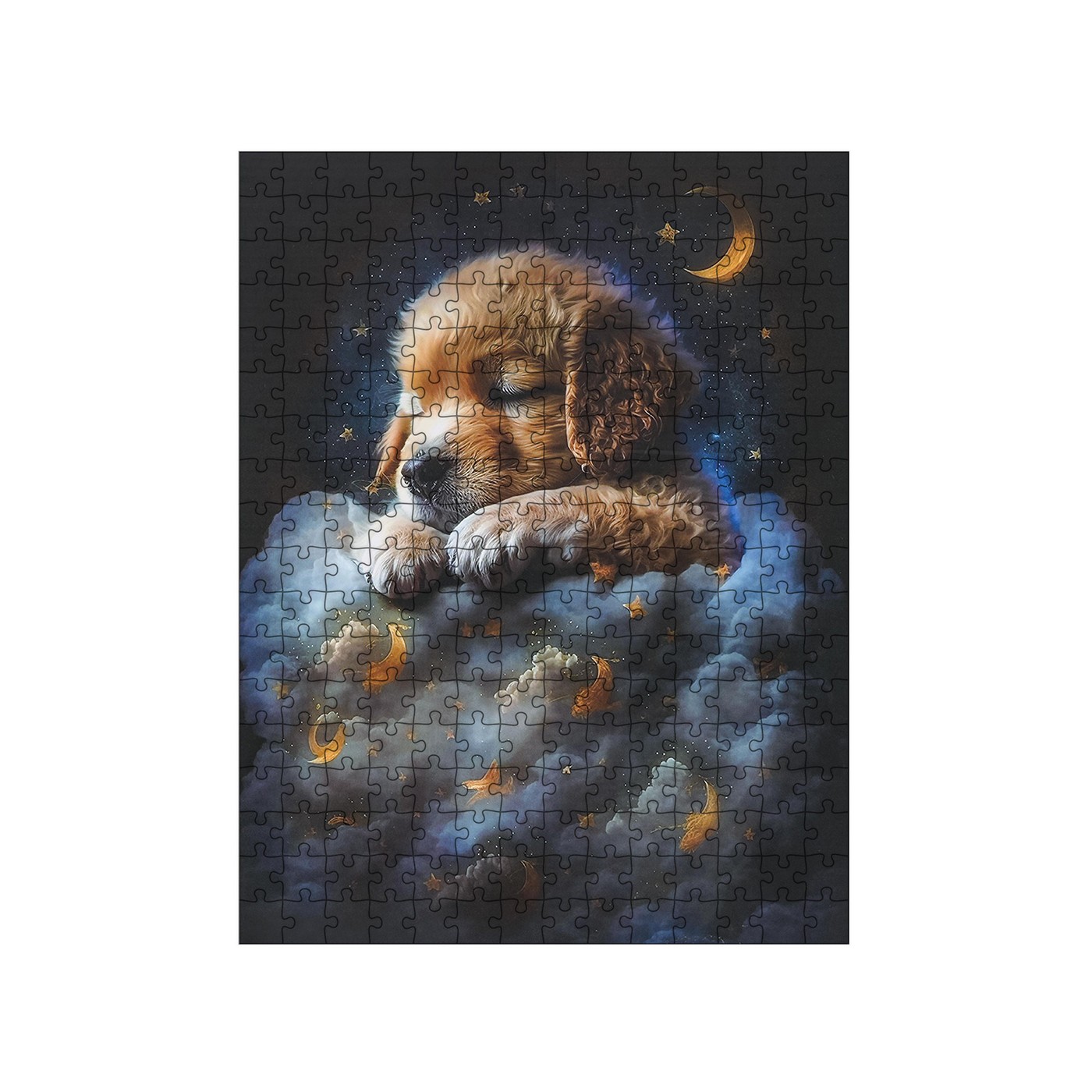 Sada puzzle 300ks. Pes v oblacích