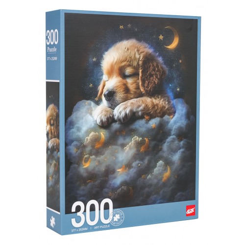 Sada puzzle 300ks. Pes v oblacích