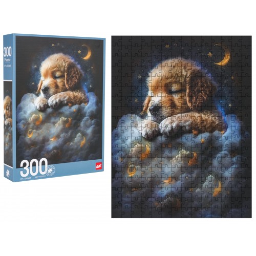 Sada puzzle 300ks. Pes v oblacích