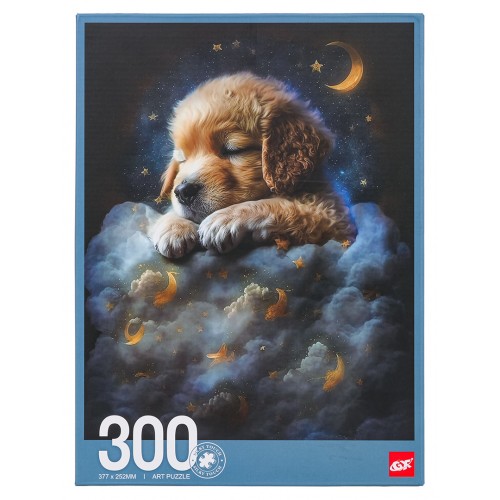 Sada puzzle 300ks. Pes v oblacích