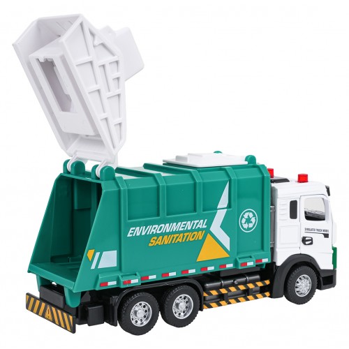 Kovové popelářské auto s funkcí světla